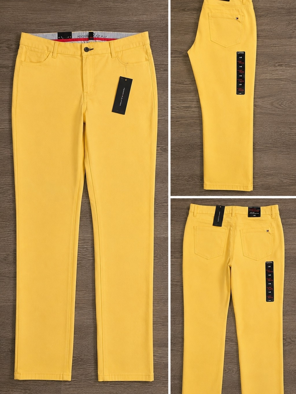 Tommy Hilfiger Women’s Bright Yellow Skinny-Leg Jeans - Picture 6 of 11